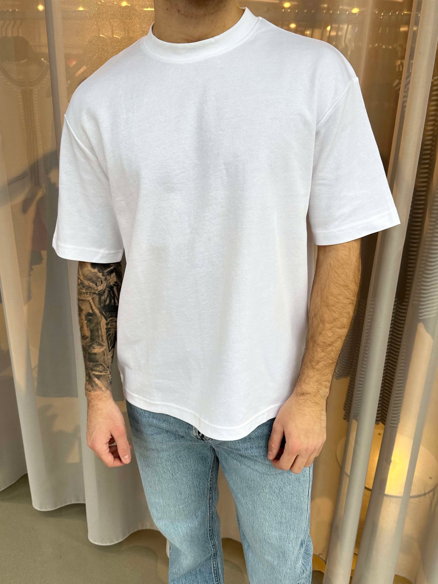 SLHLOOSEOSCAR T-Shirt - Bright White